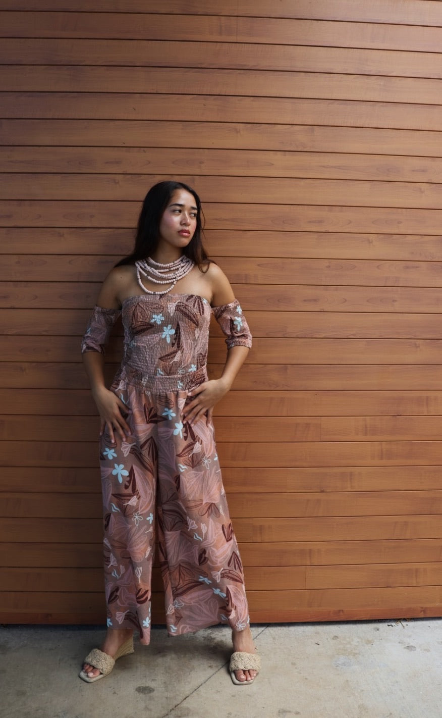 MELIA SMOCK PALAZZO PANTS