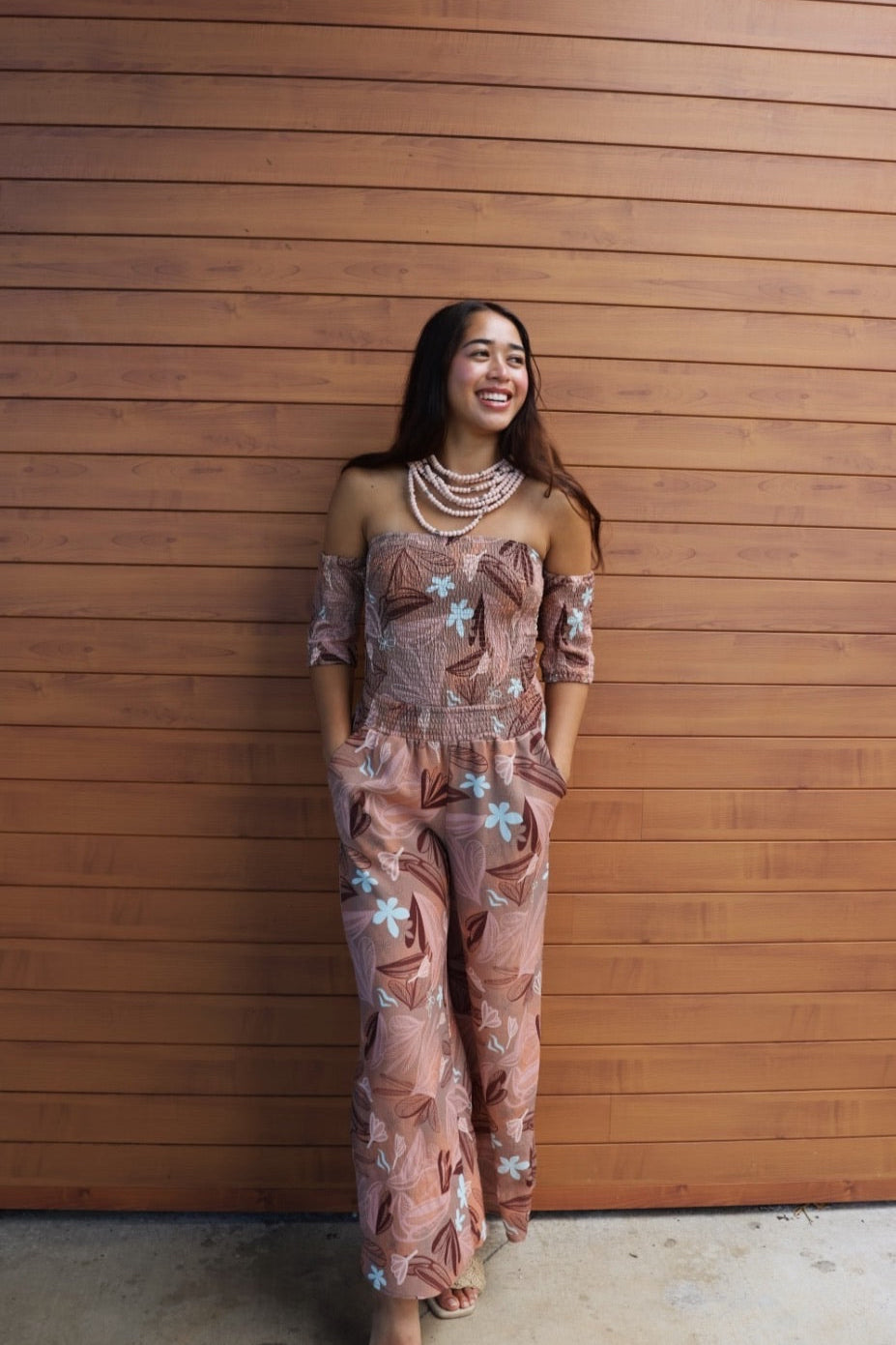 MELIA SMOCK PALAZZO PANTS