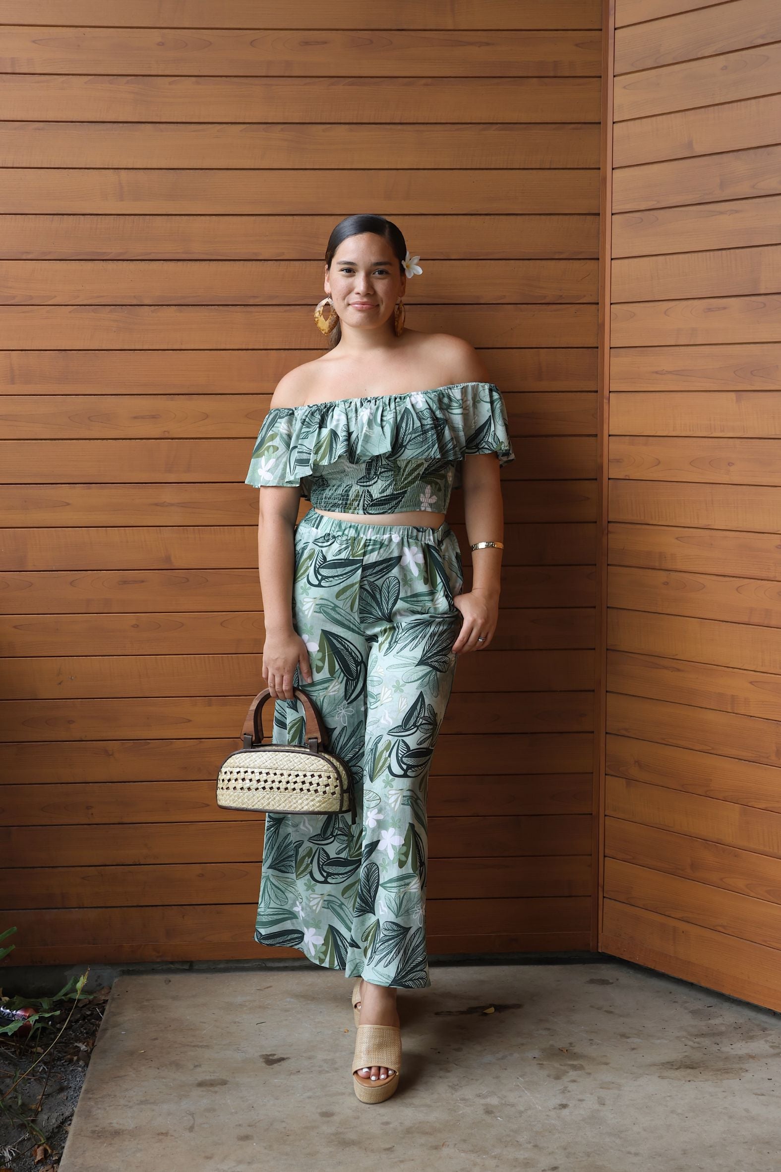MELIA SMOCK PALAZZO PANTS