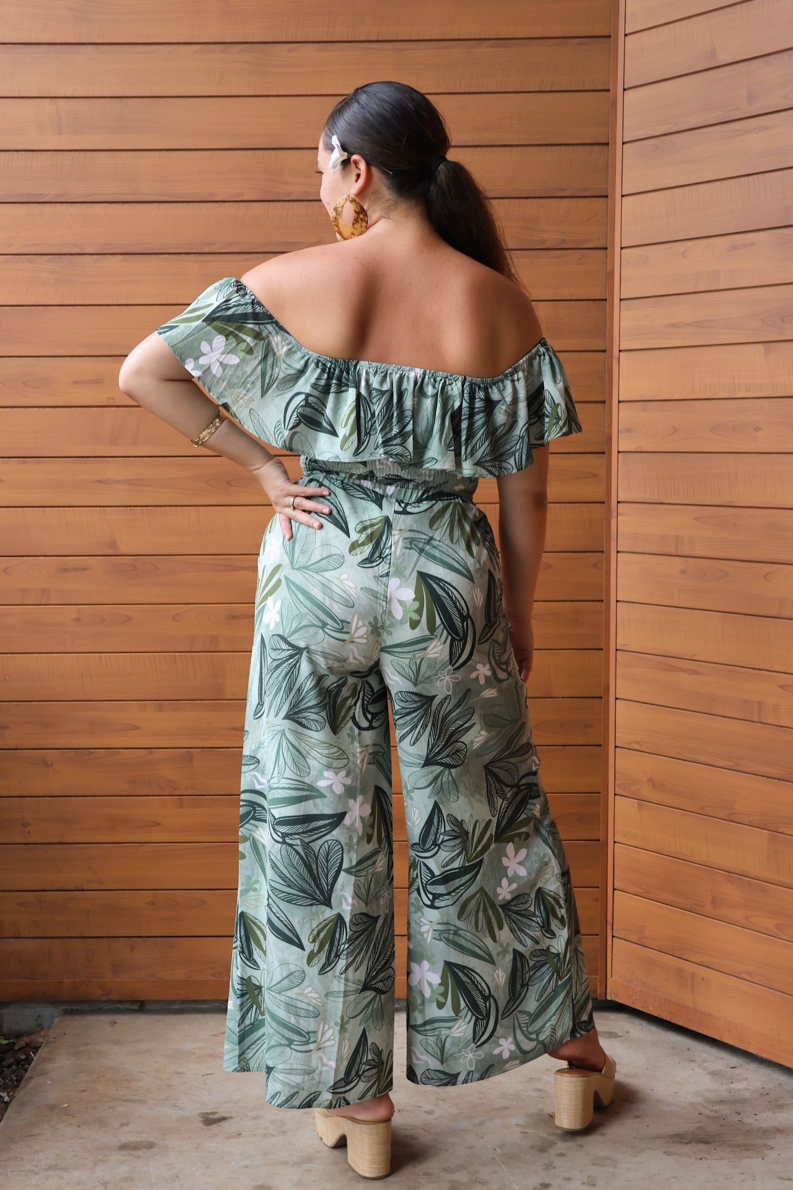 MELIA SMOCK PALAZZO PANTS