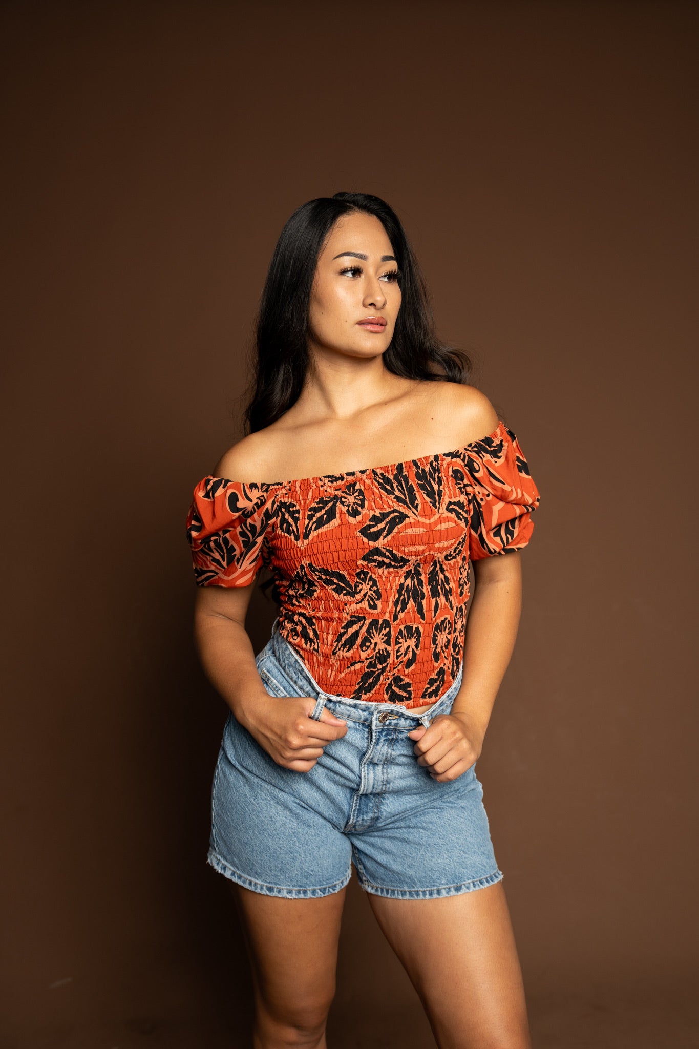 RETRO HIBISCUS MAIMA TOP