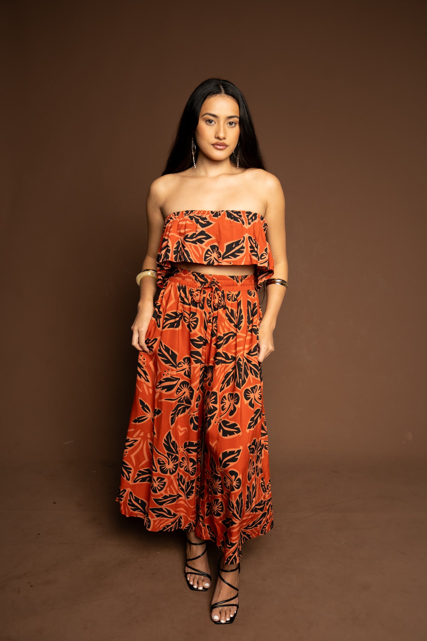 RETRO HIBISCUS CULOTTES