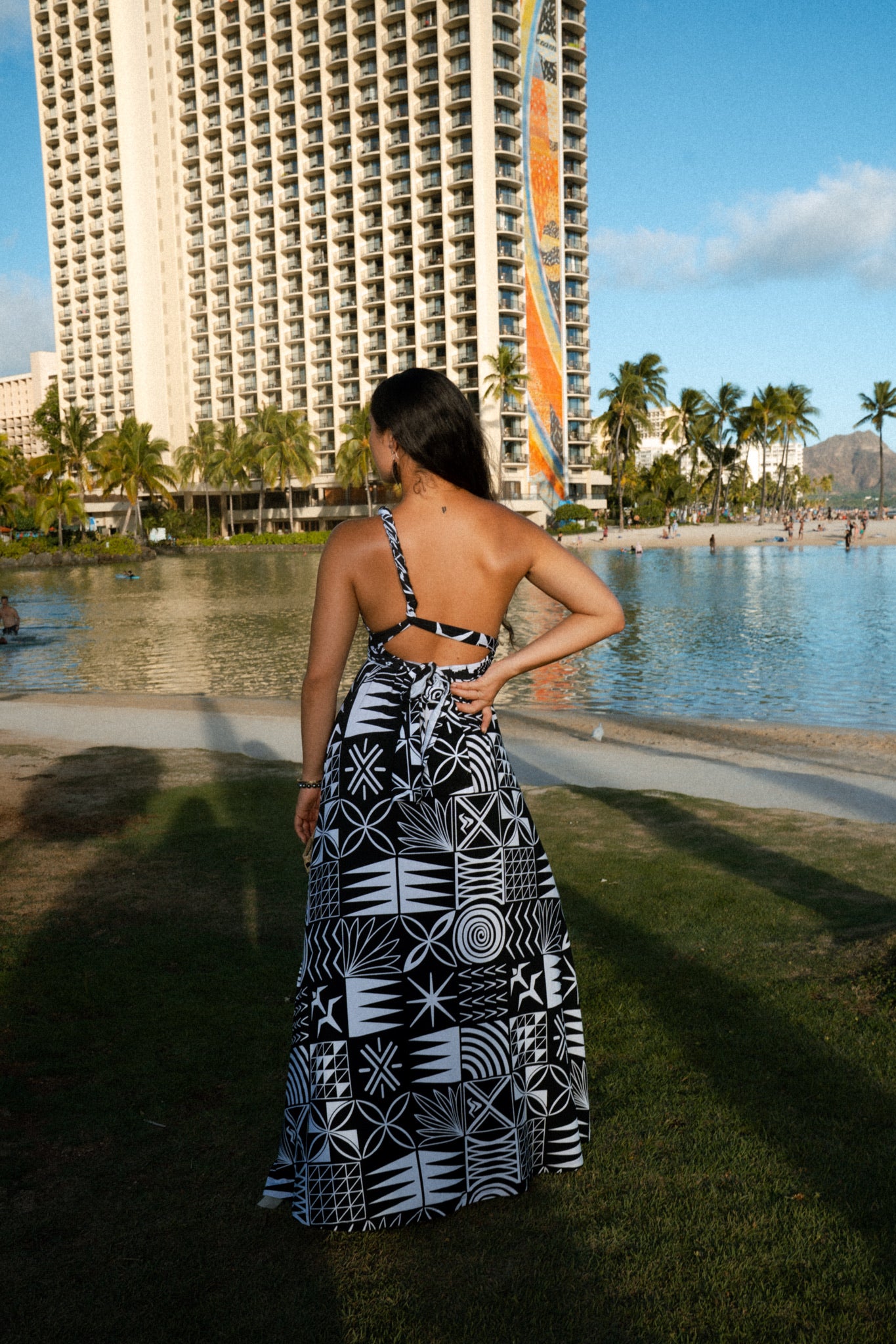 TAPA 3.0 HI'iLANI WRAP DRESS