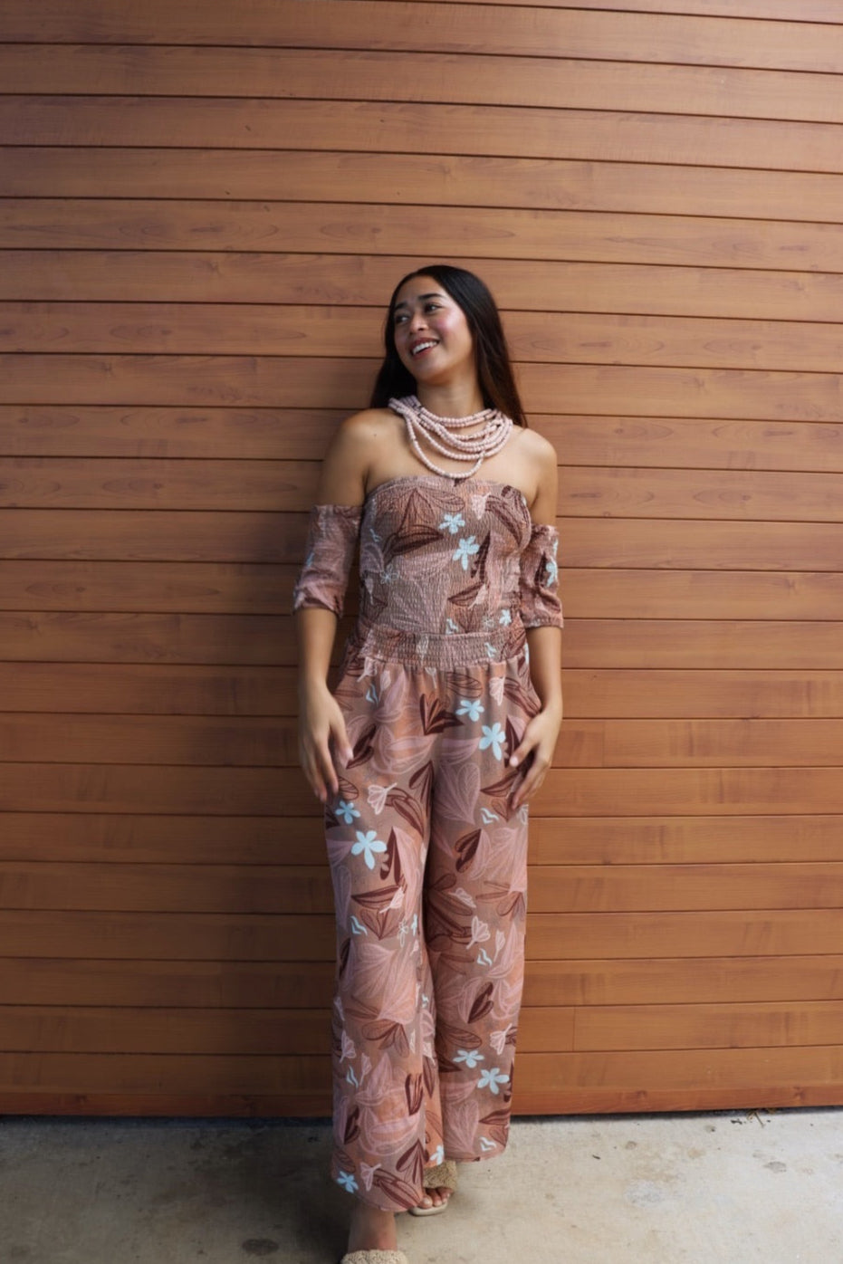 MELIA SMOCK PALAZZO PANTS