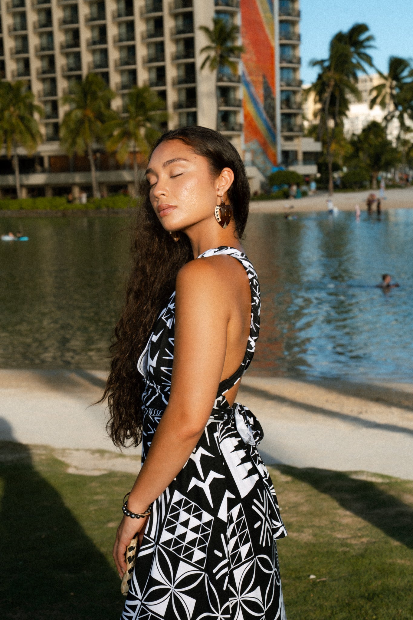 TAPA 3.0 HI'iLANI WRAP DRESS