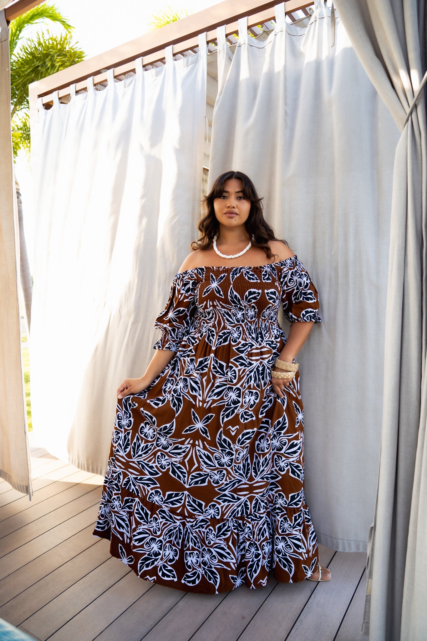RETRO HIBISCUS MAIMA MAXI