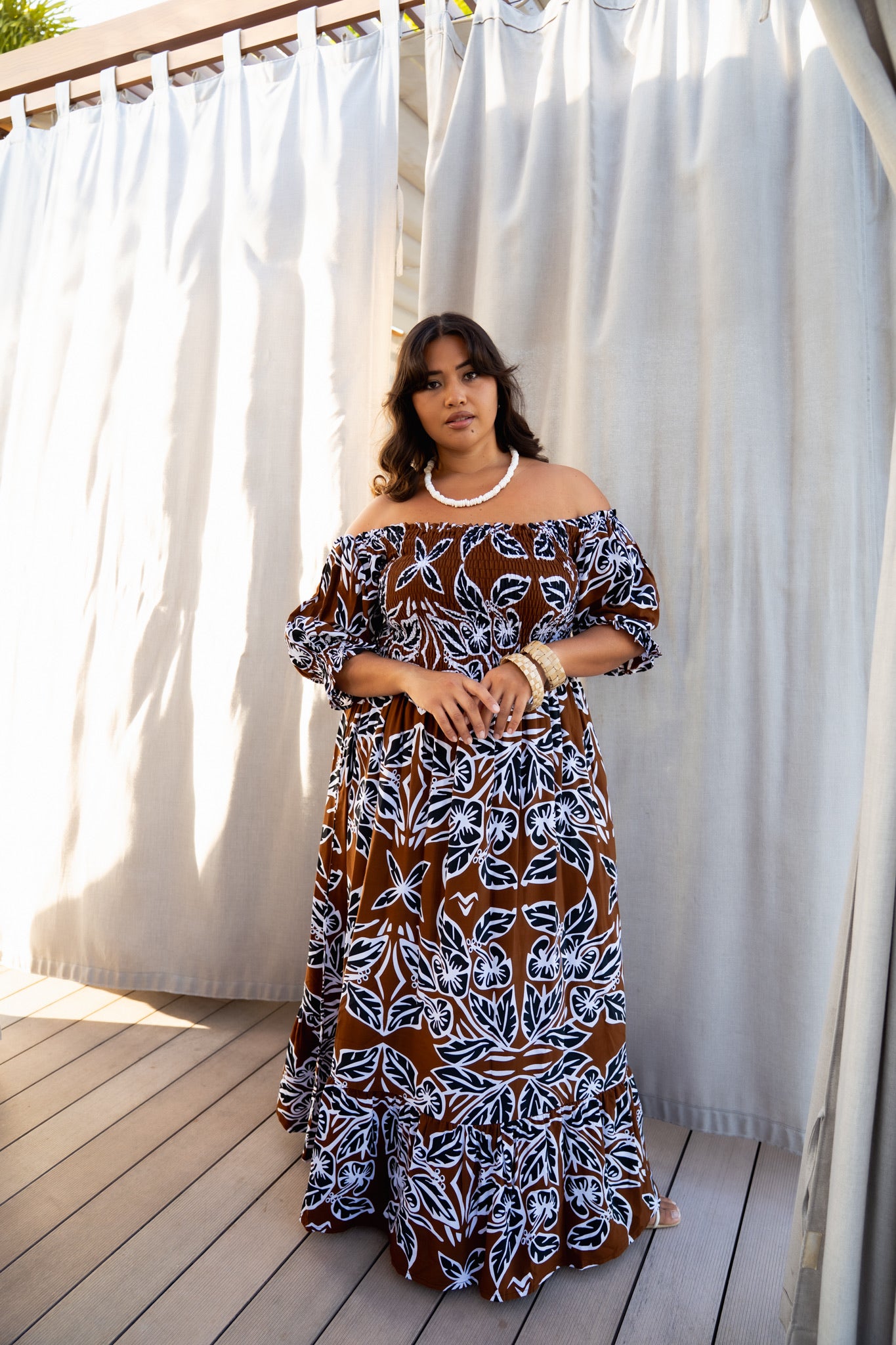 RETRO HIBISCUS MAIMA MAXI