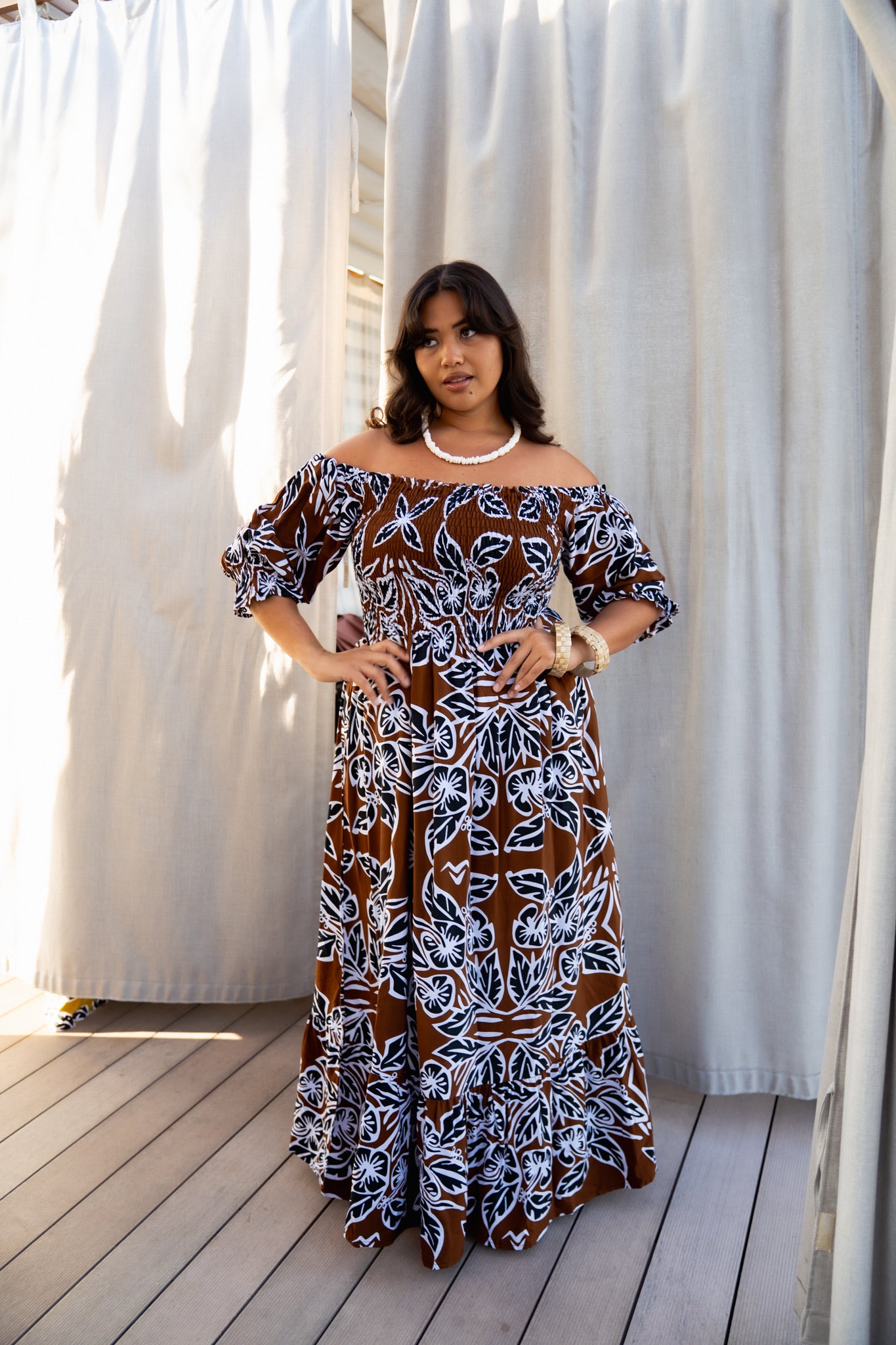 RETRO HIBISCUS MAIMA MAXI