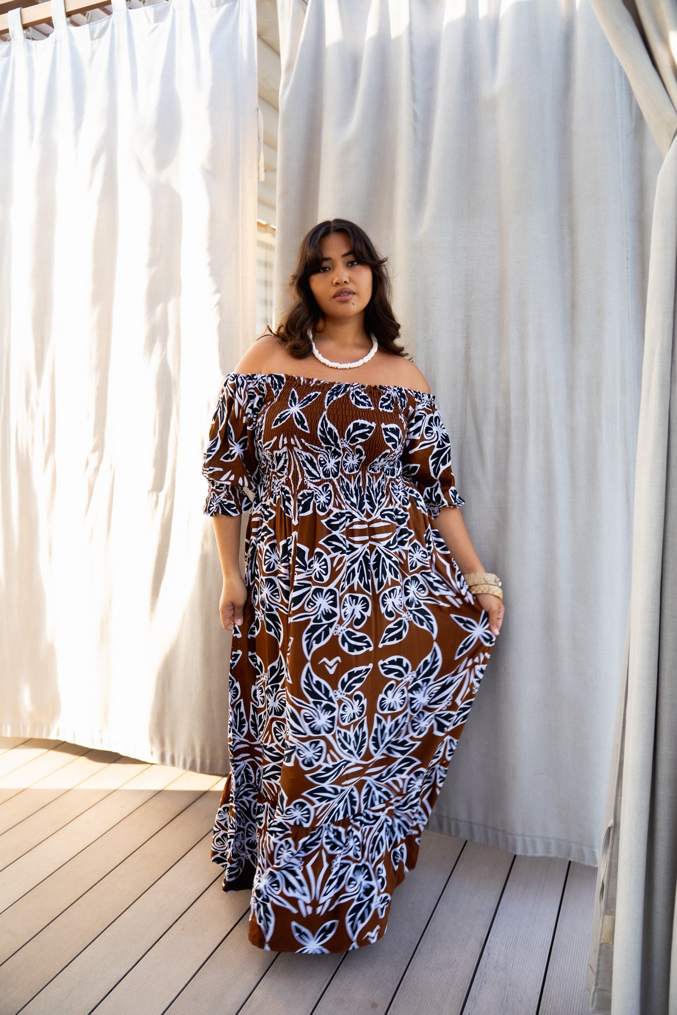 RETRO HIBISCUS MAIMA MAXI