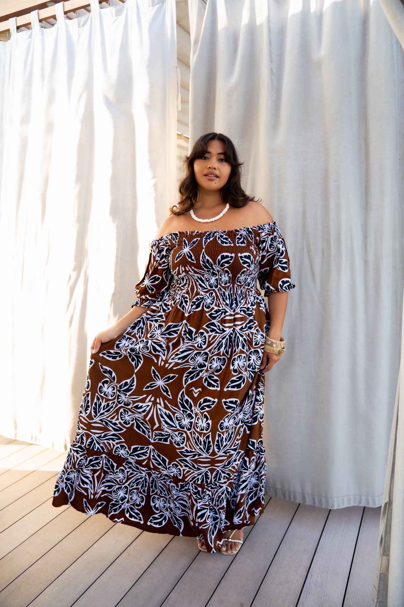 RETRO HIBISCUS MAIMA MAXI