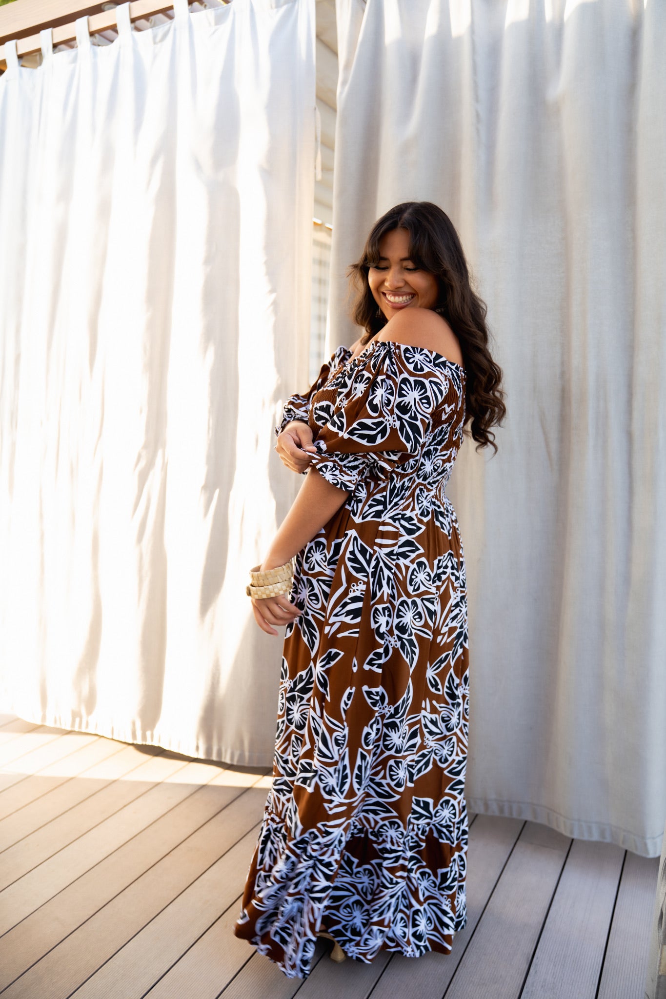 RETRO HIBISCUS MAIMA MAXI