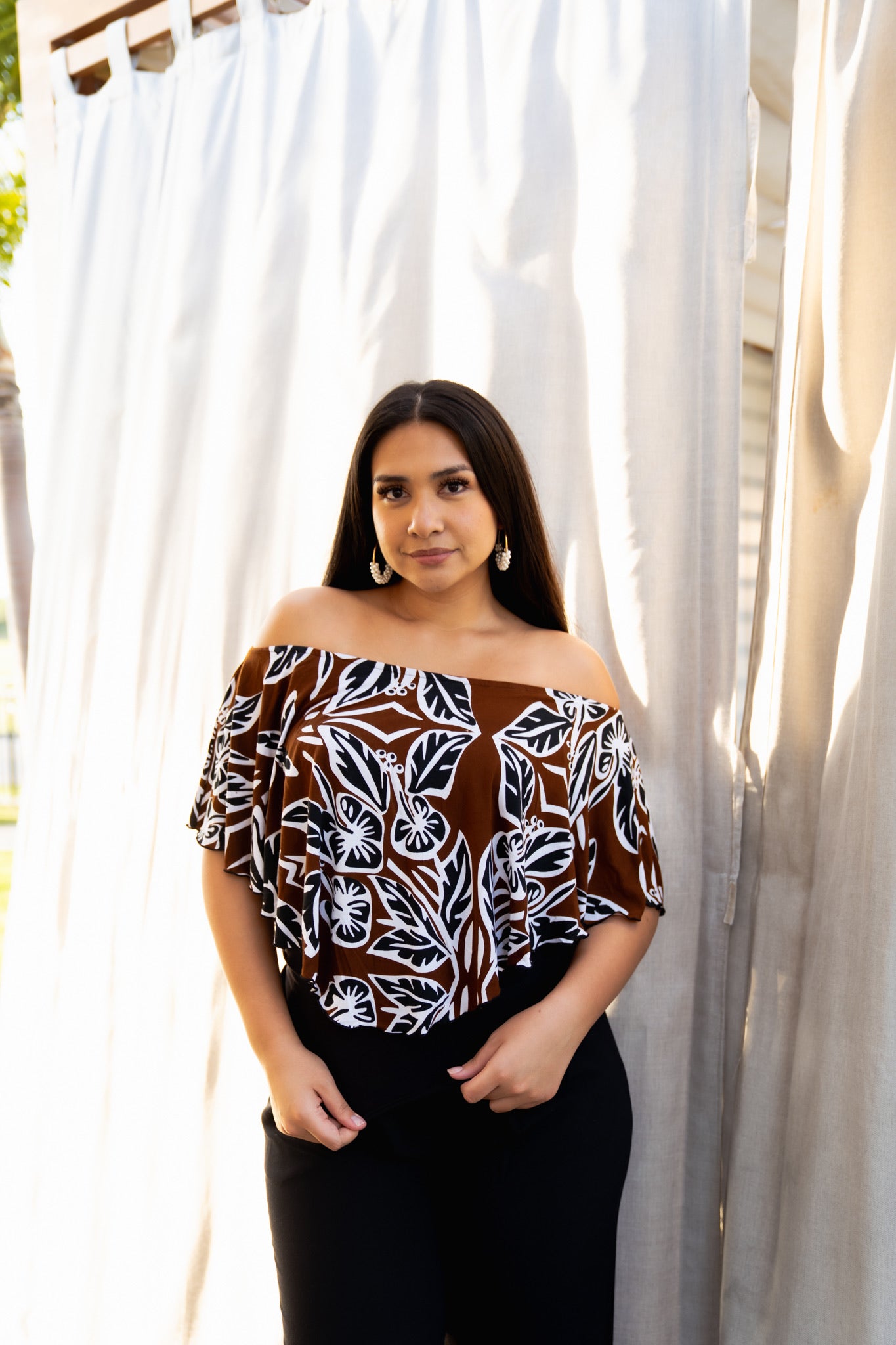 RETRO HIBISCUS JUNKO TOP