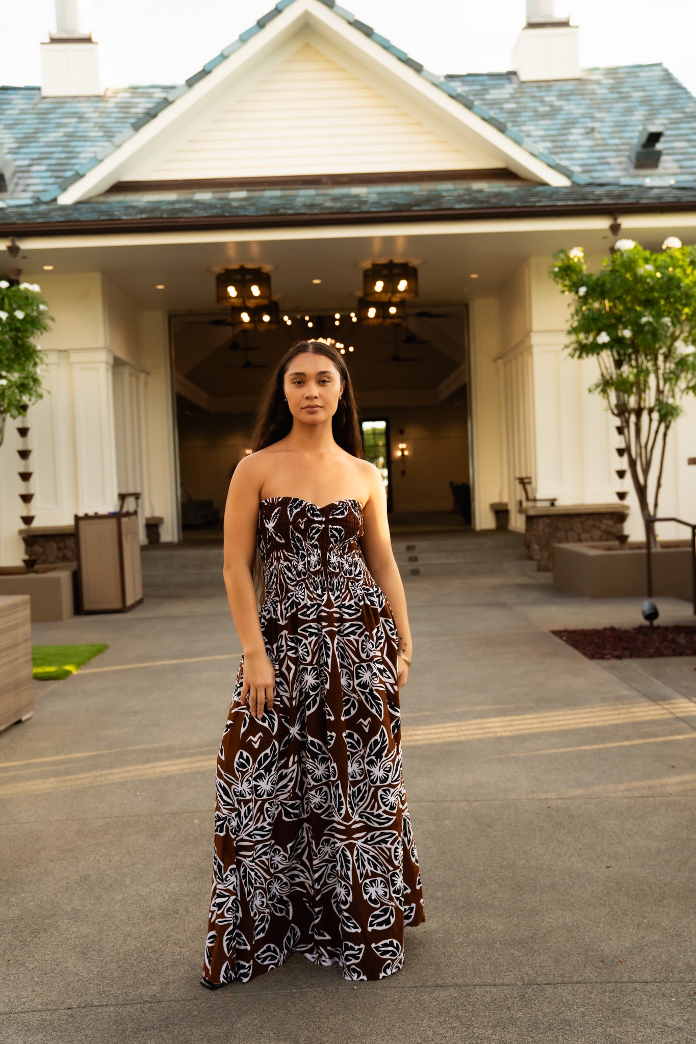 RETRO HIBISCUS TIARE MAXI