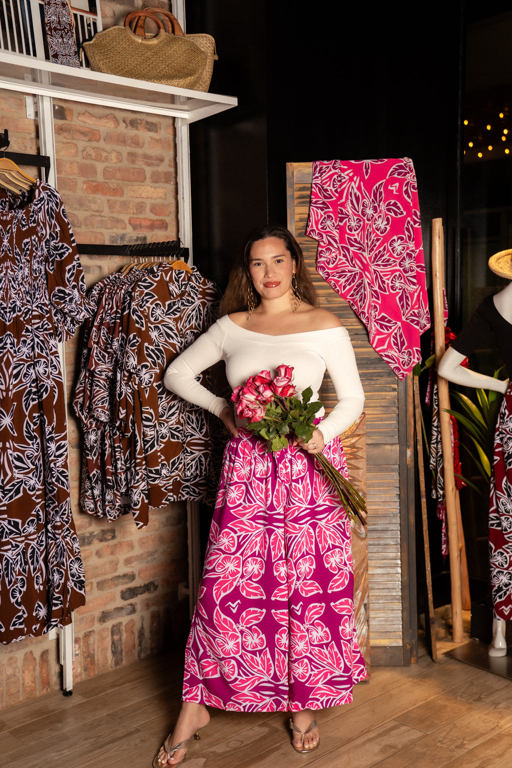 RETRO HIBISCUS CULOTTES