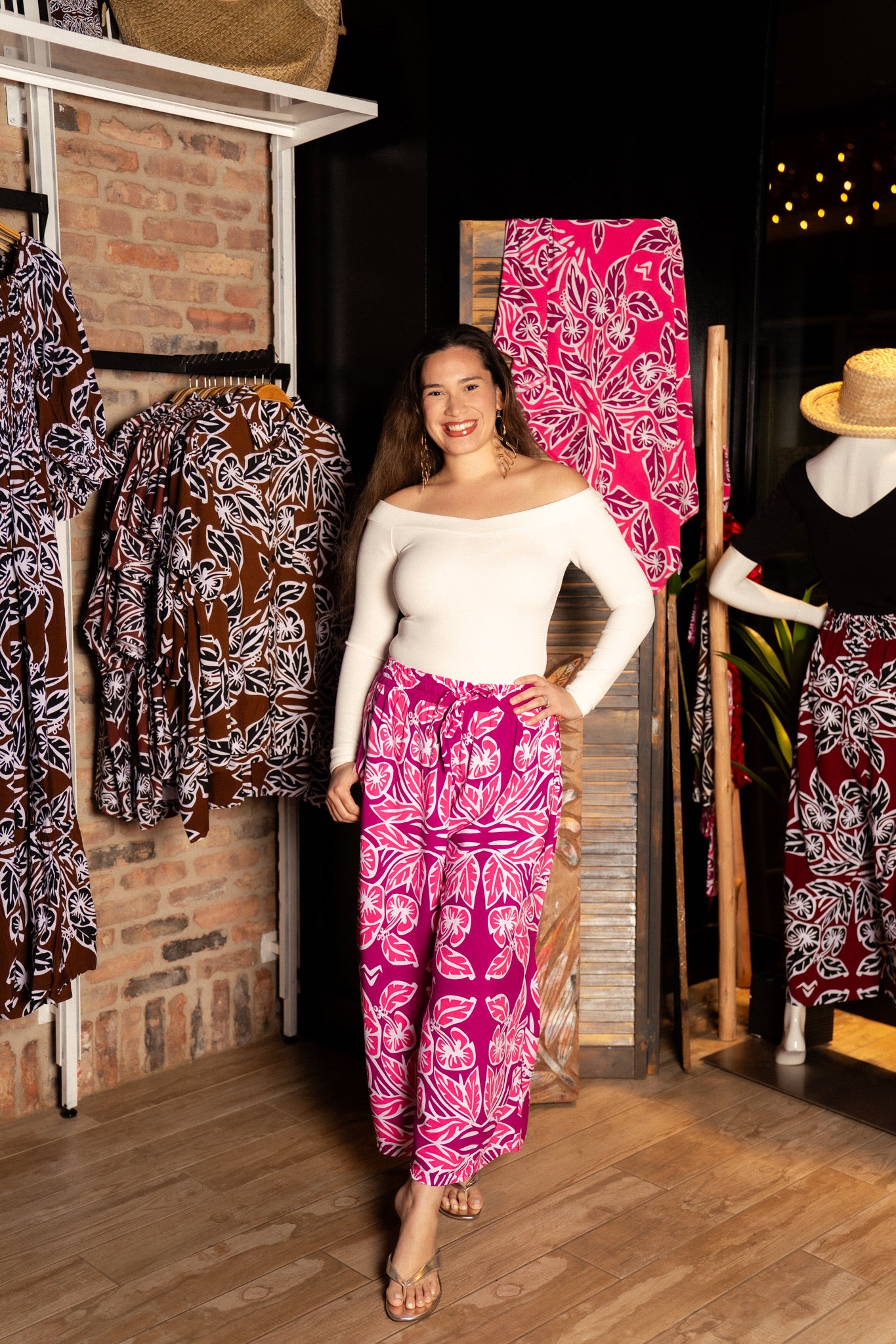 RETRO HIBISCUS CULOTTES