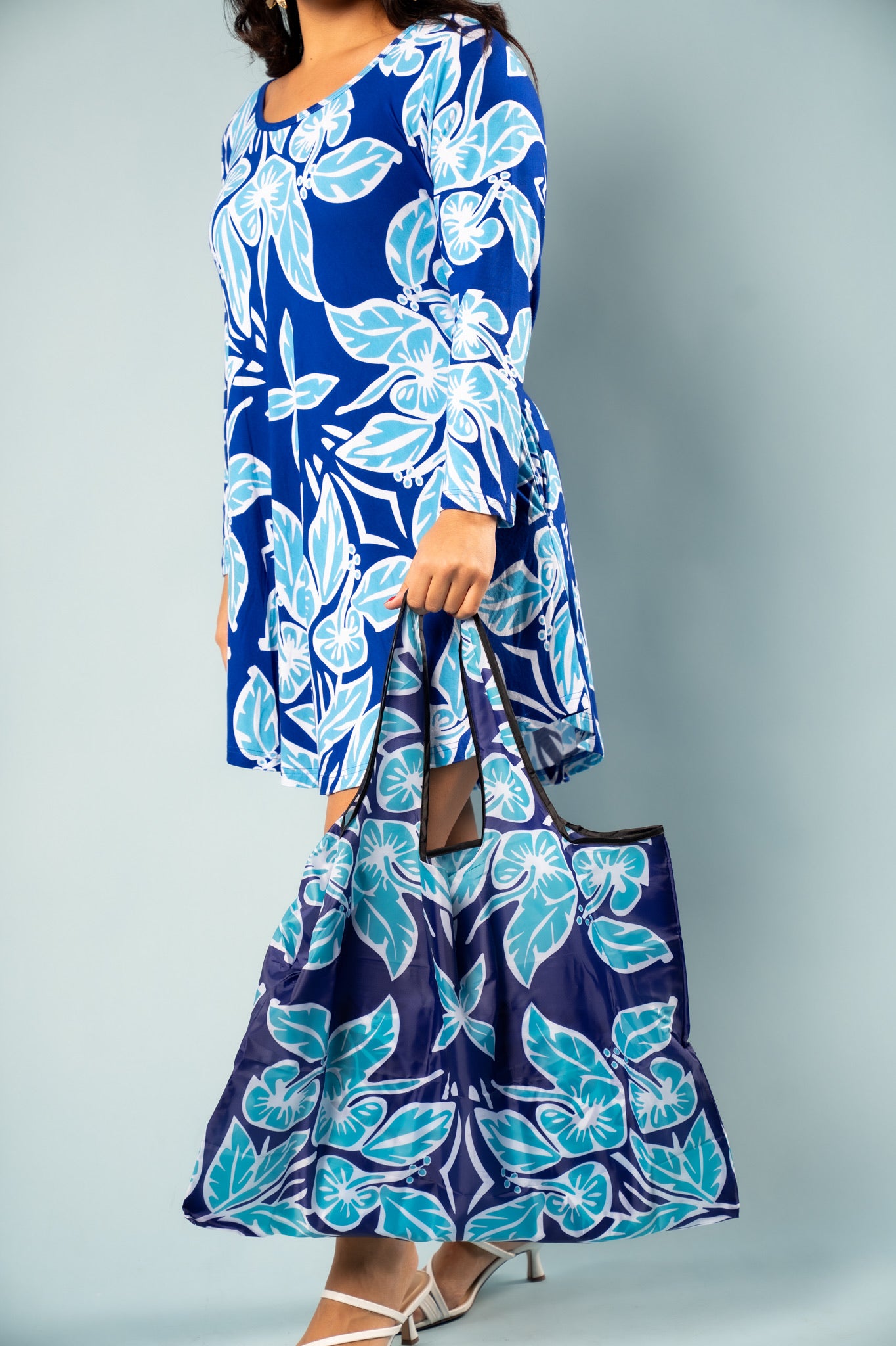 RETRO HIBISCUS REUSABLE TOTE