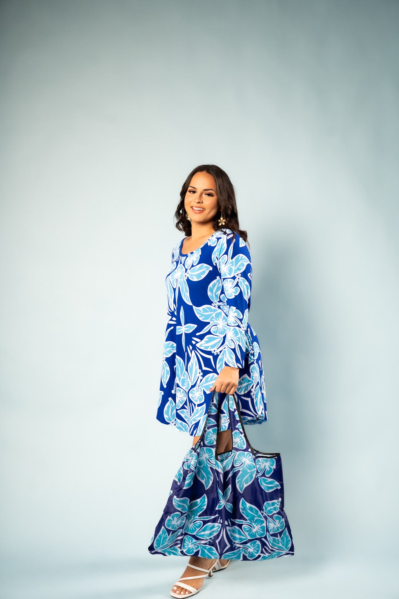 RETRO HIBISCUS REUSABLE TOTE