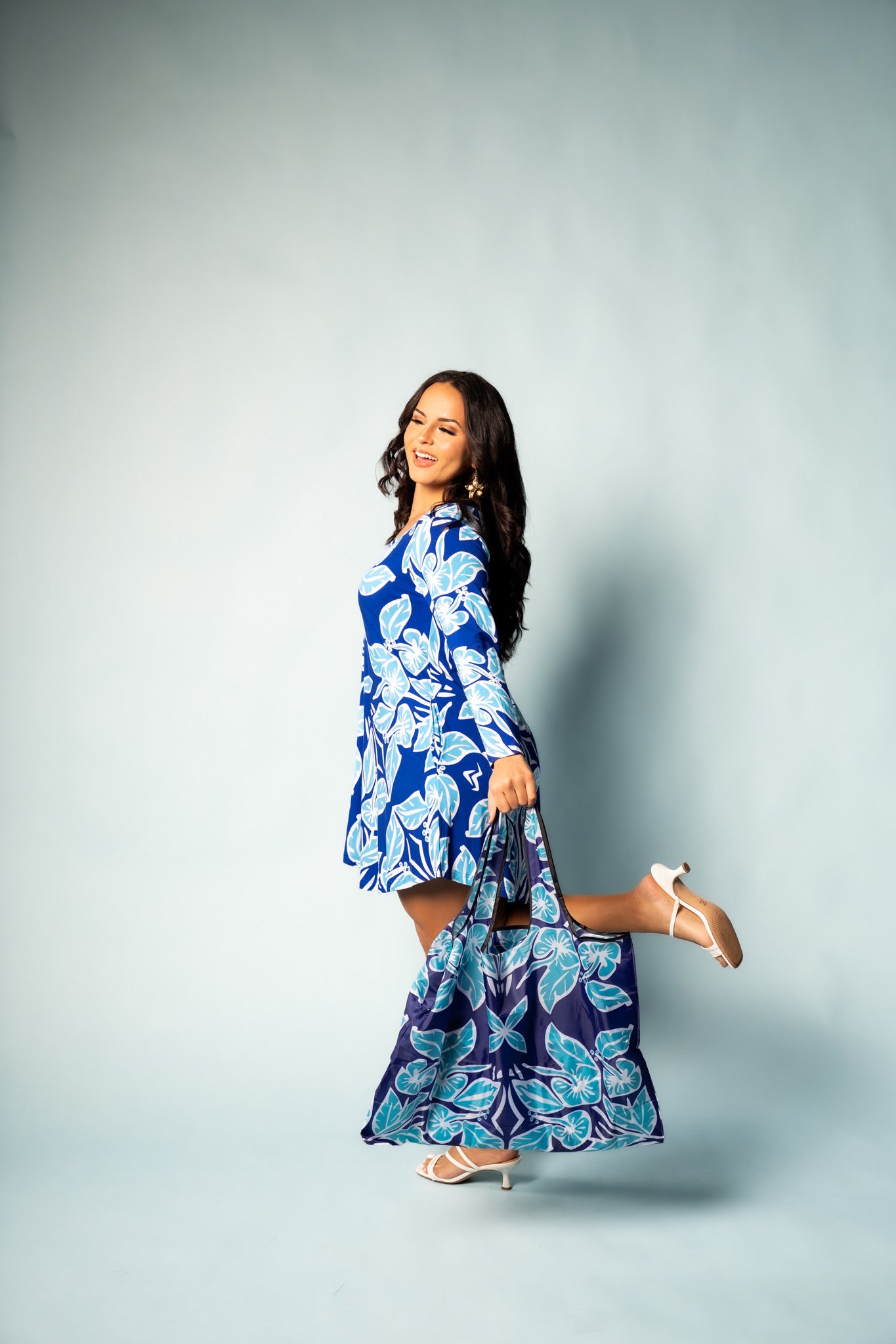 RETRO HIBISCUS REUSABLE TOTE