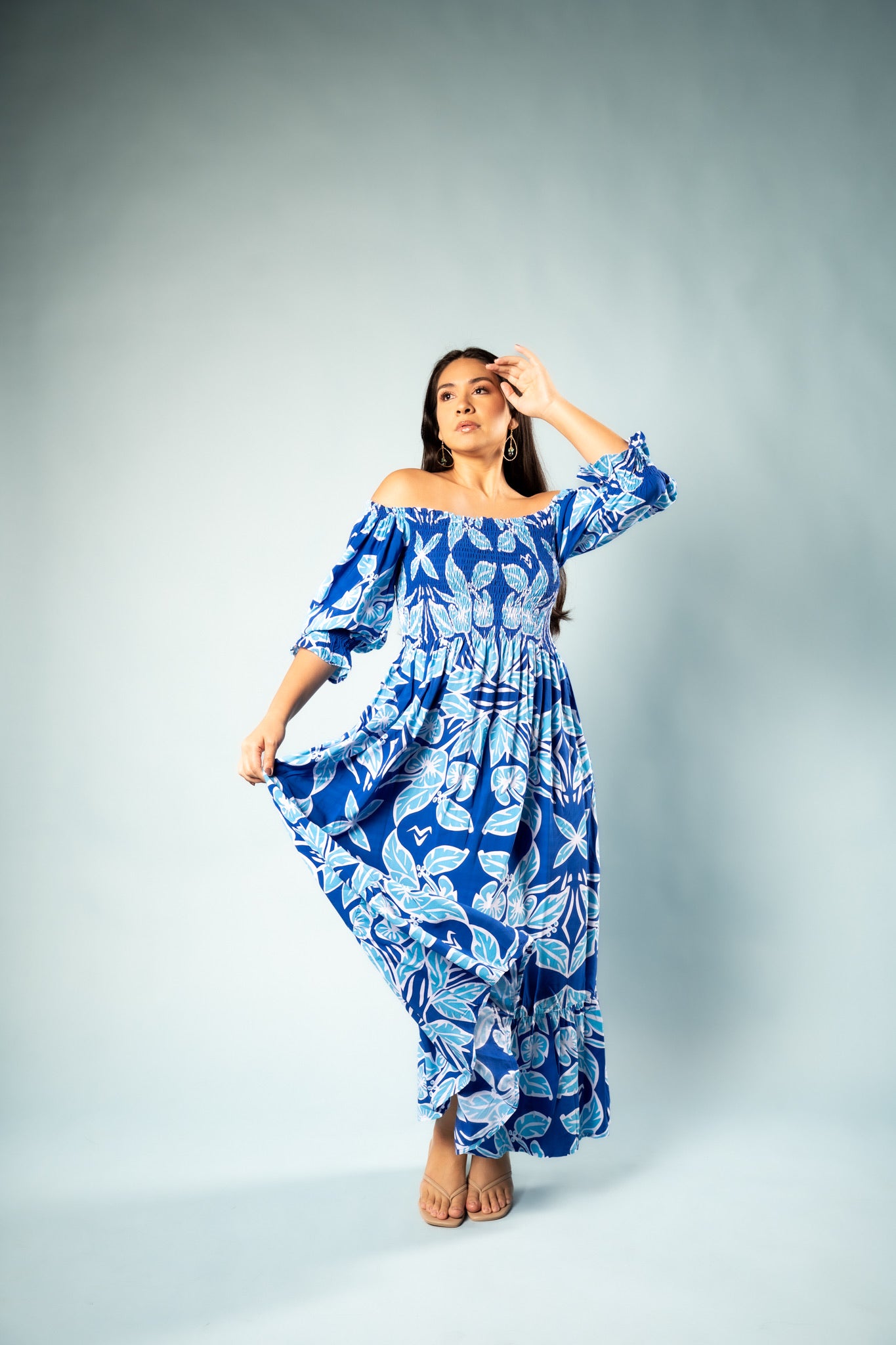 RETRO HIBISCUS MAIMA MAXI