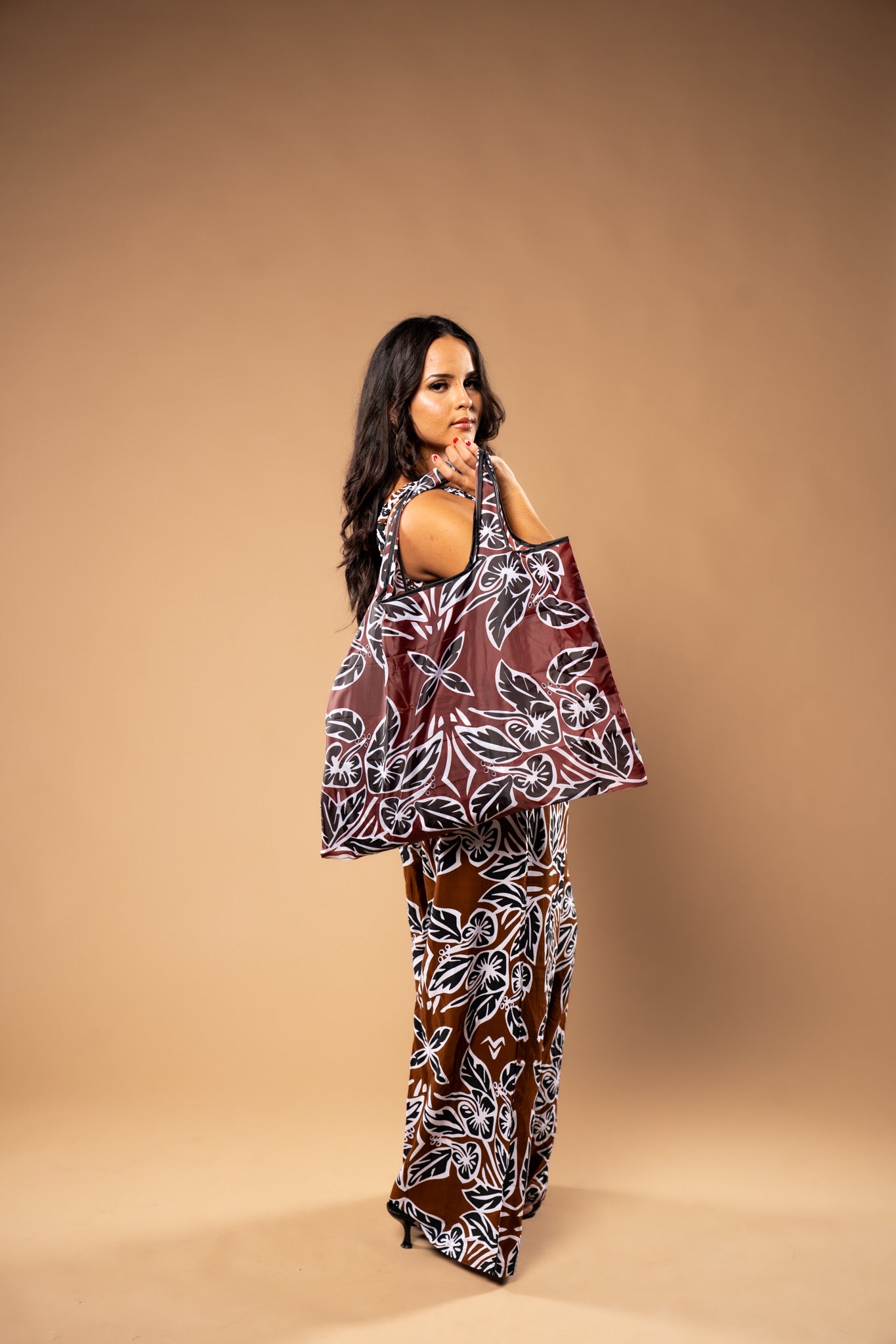 RETRO HIBISCUS REUSABLE TOTE