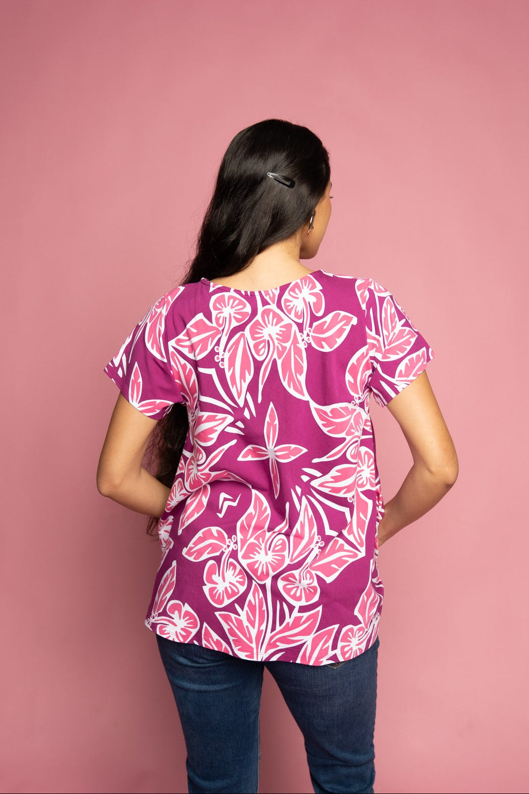 RETRO HIBISCUS SARA TOP
