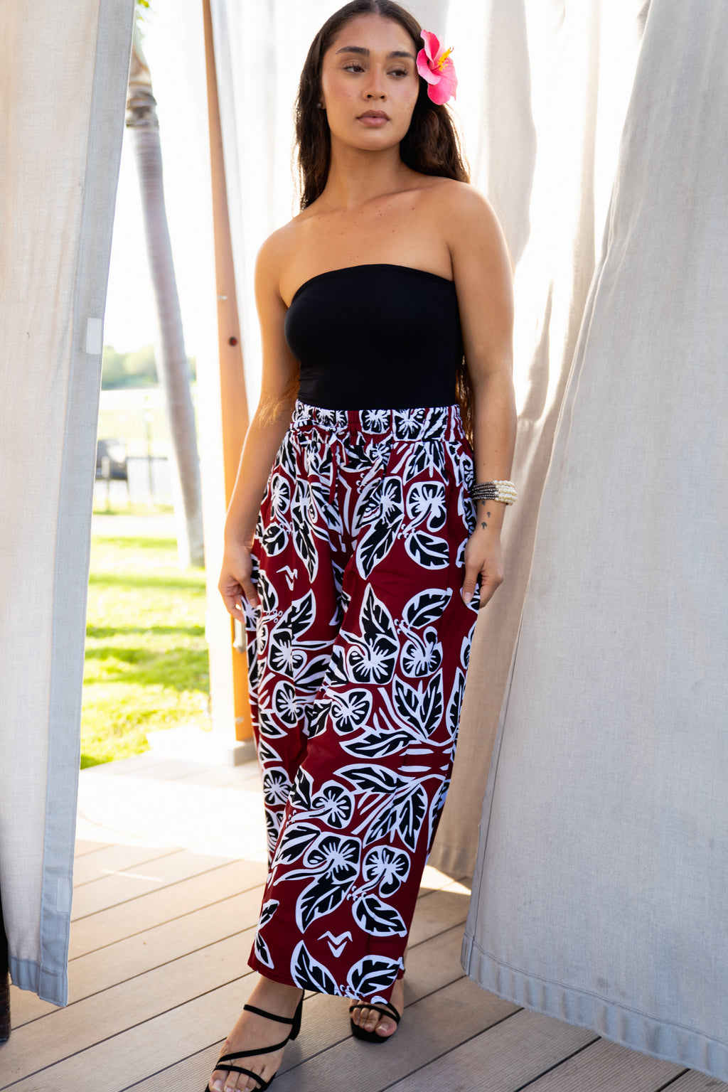 RETRO HIBISCUS CULOTTES