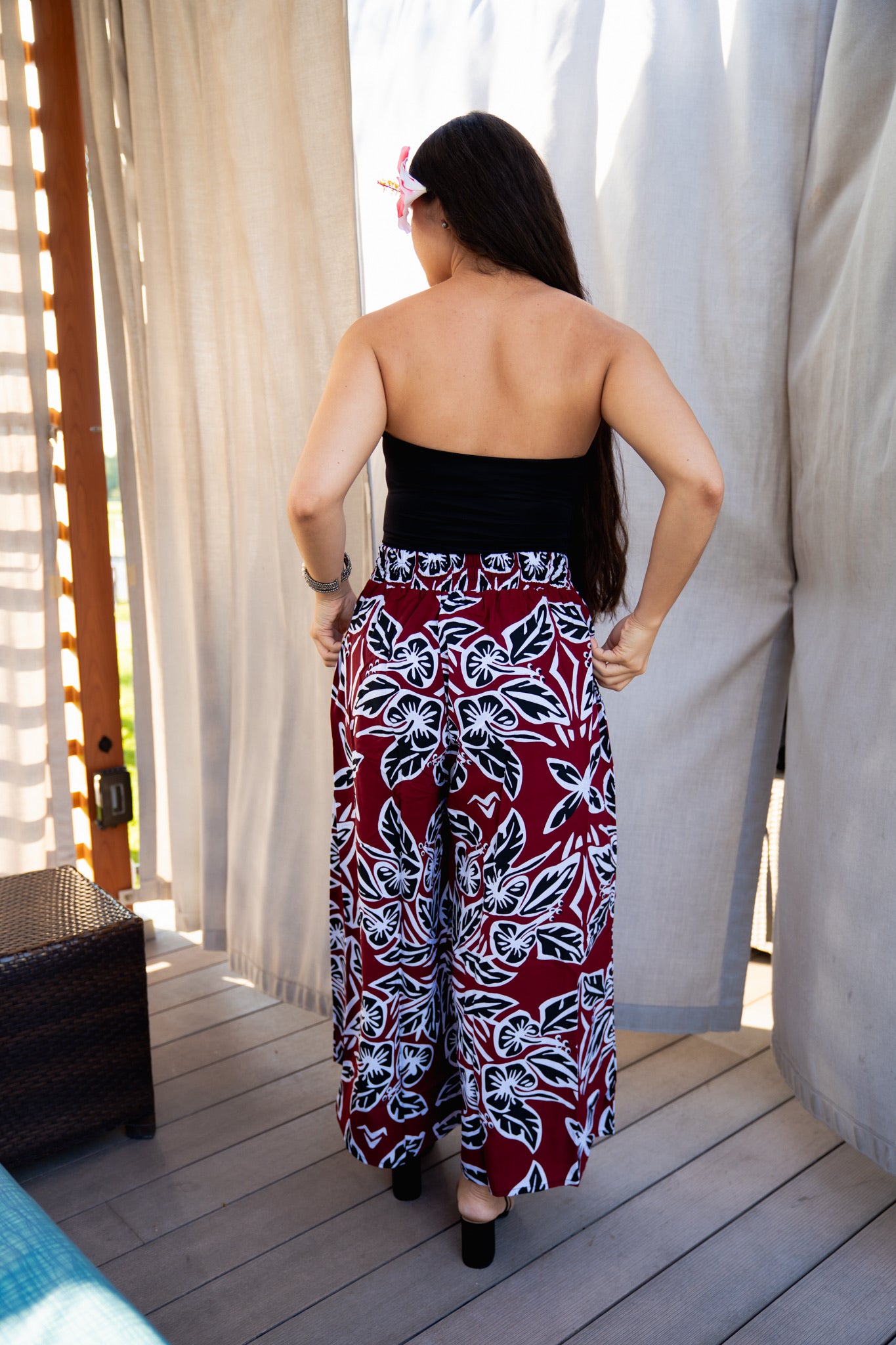 RETRO HIBISCUS CULOTTES