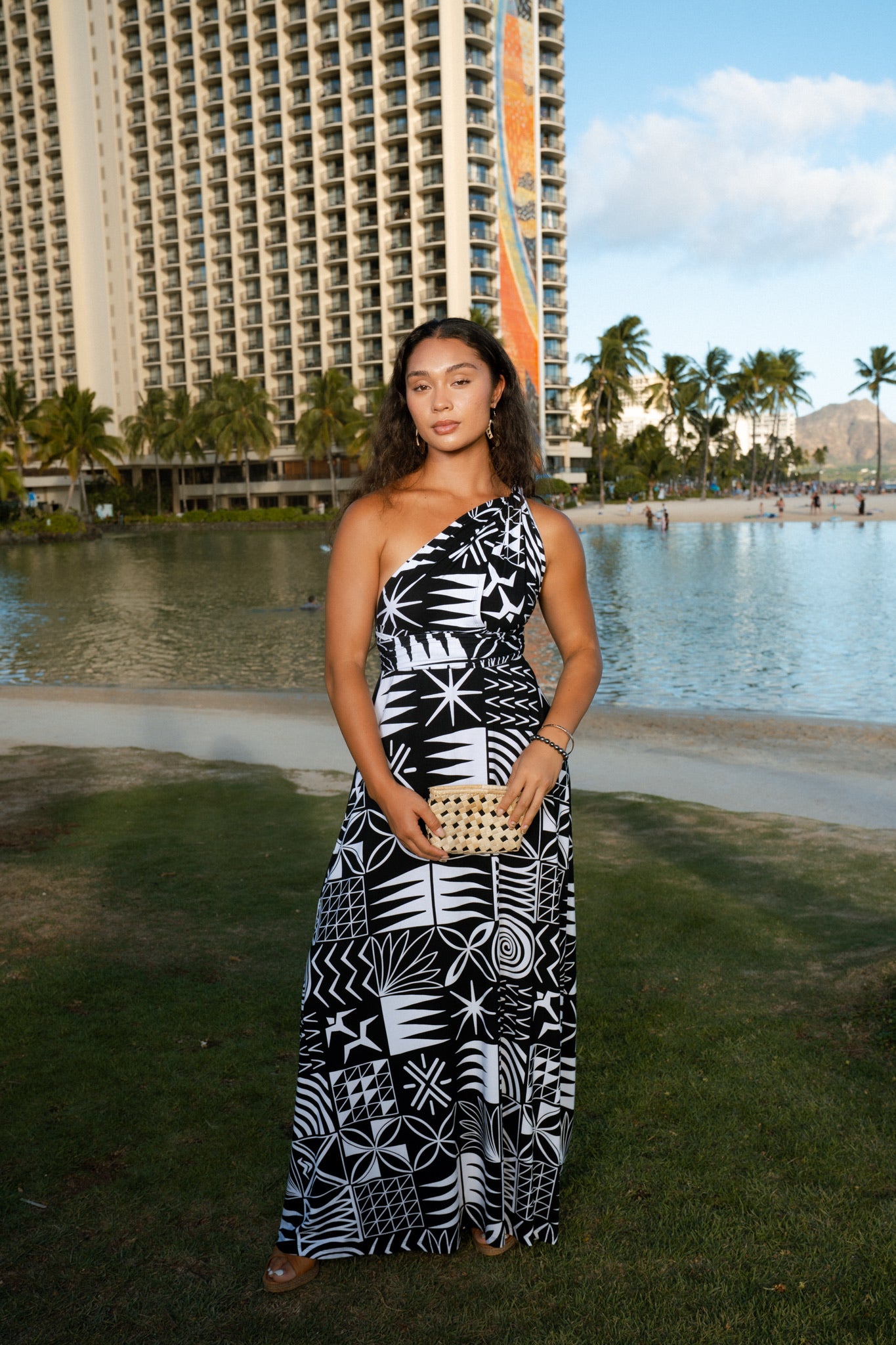 TAPA 3.0 HI'iLANI WRAP DRESS