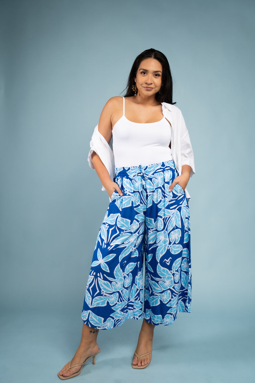RETRO HIBISCUS CULOTTES