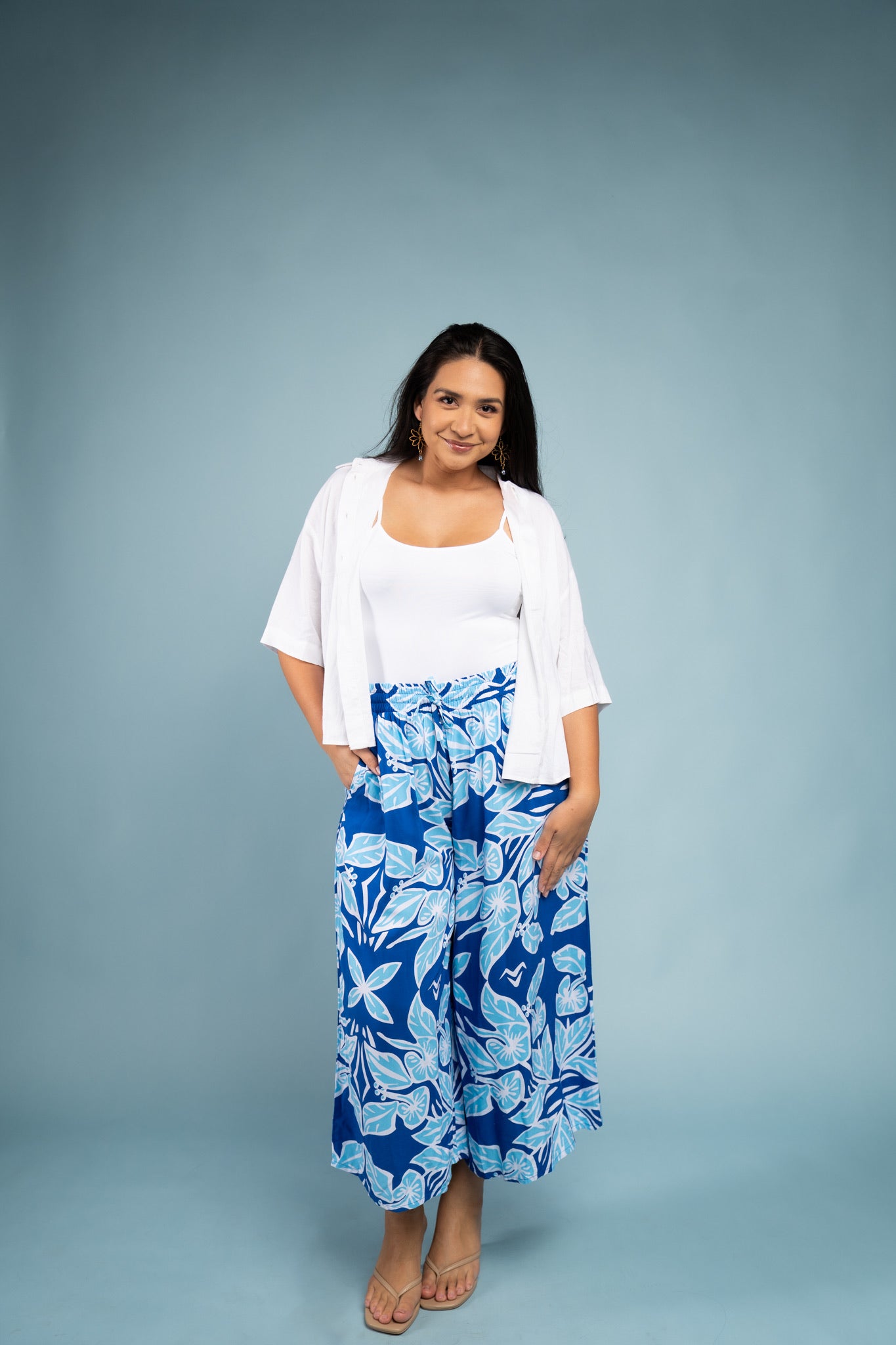 RETRO HIBISCUS CULOTTES