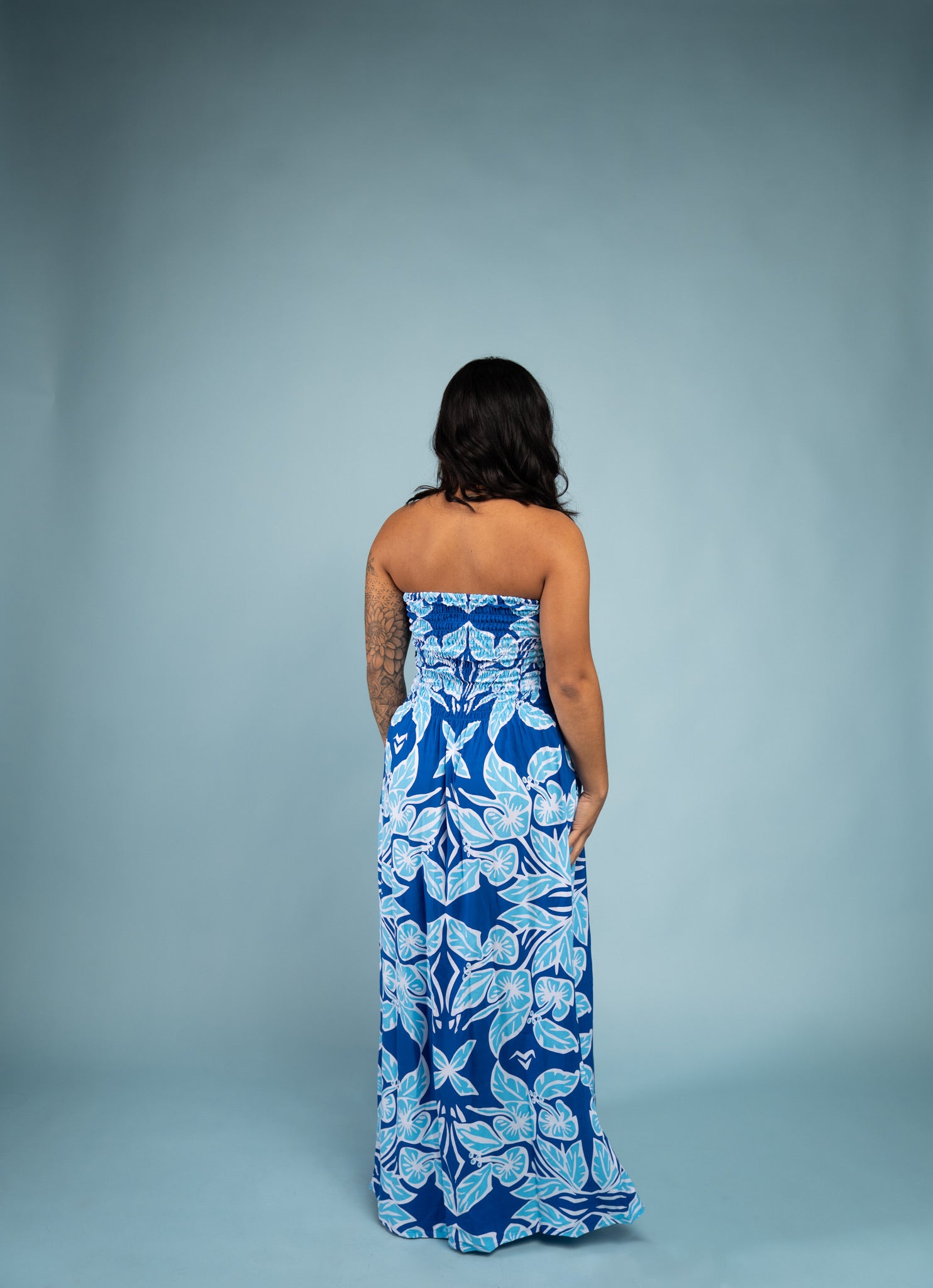 RETRO HIBISCUS TIARE MAXI