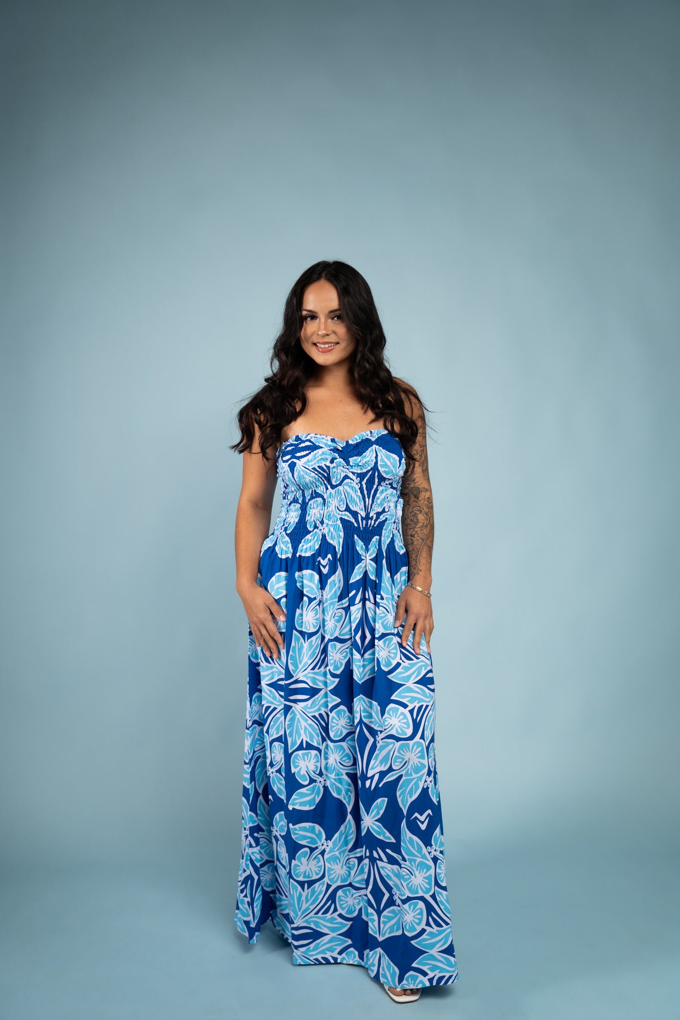 RETRO HIBISCUS TIARE MAXI