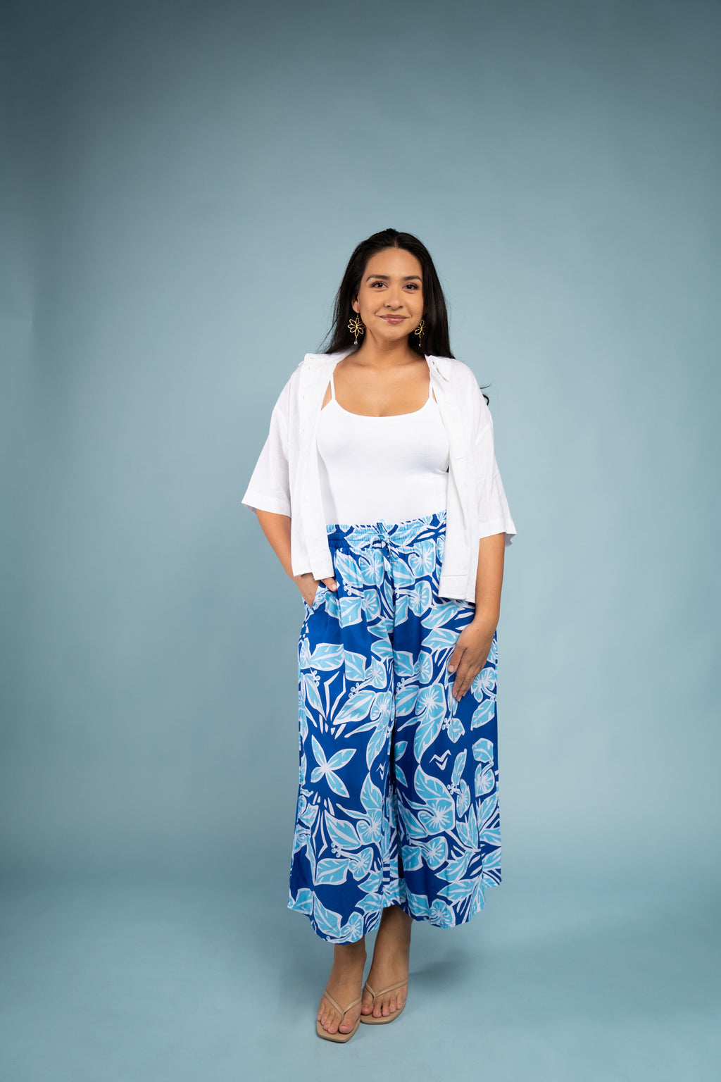 RETRO HIBISCUS CULOTTES