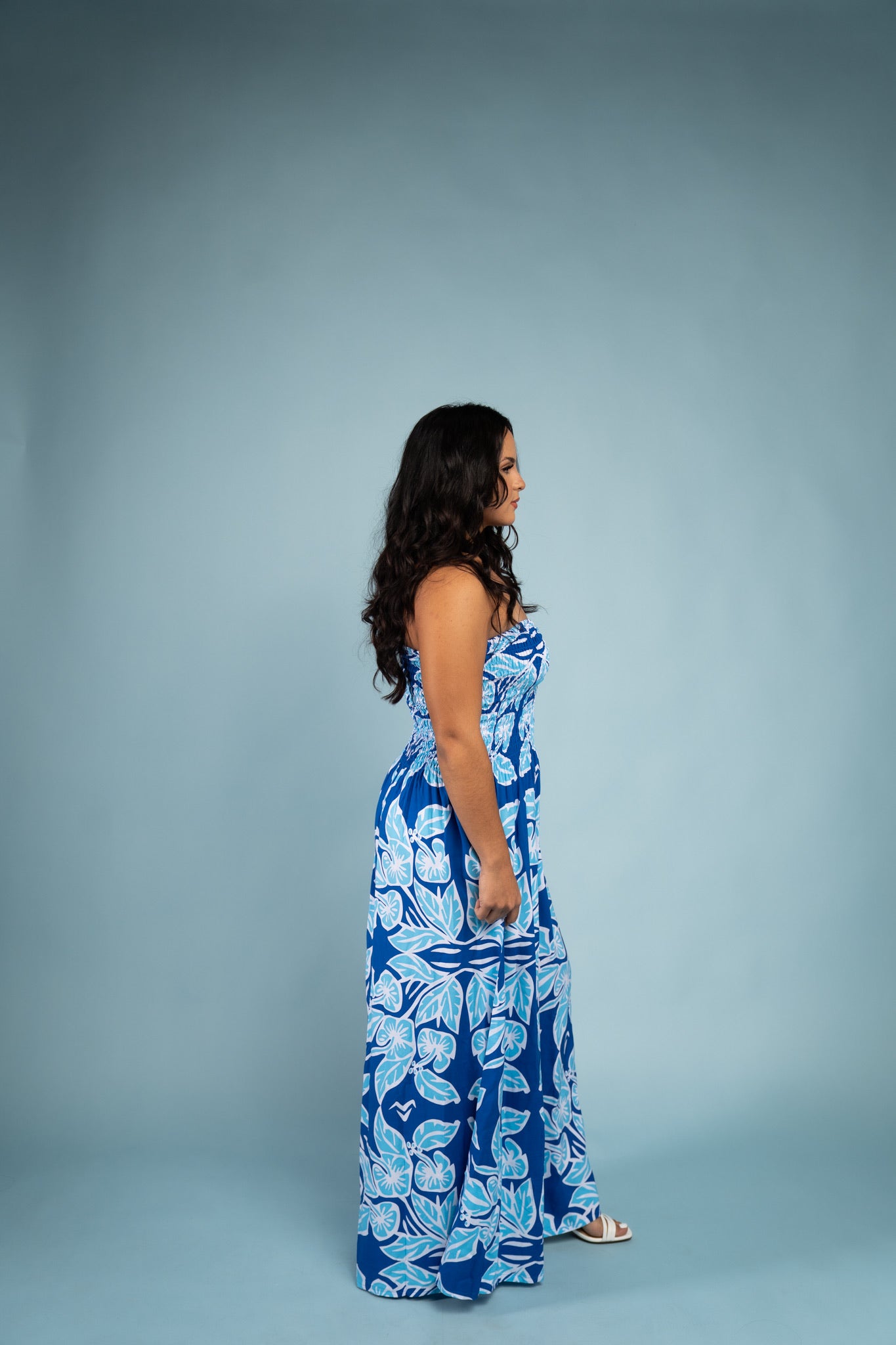 RETRO HIBISCUS TIARE MAXI