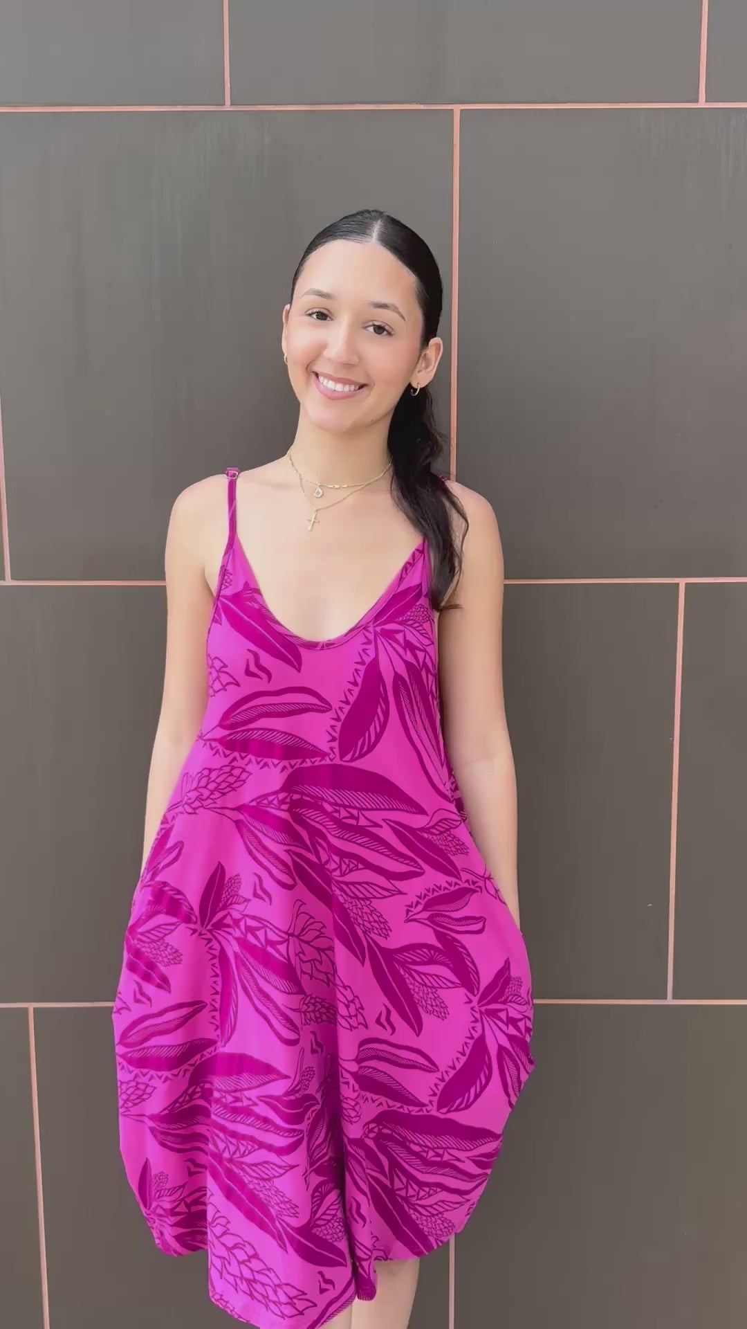 TEUILA SPAGHETTI STRAP HAREM DRESS
